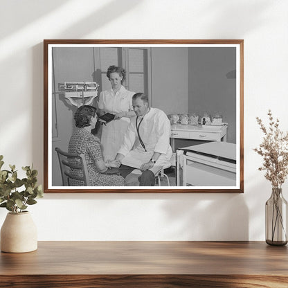 Doctor and Nurse Aid Patient in Caldwell Idaho 1941