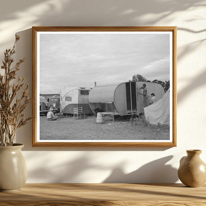 1941 Vintage Trailer Houses of Pea Pickers in Idaho