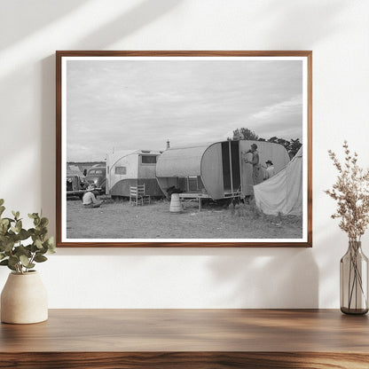 1941 Vintage Trailer Houses for Pea Pickers in Idaho