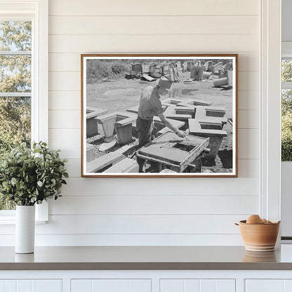 1941 Vintage Image of Irrigation Tile Making in Idaho