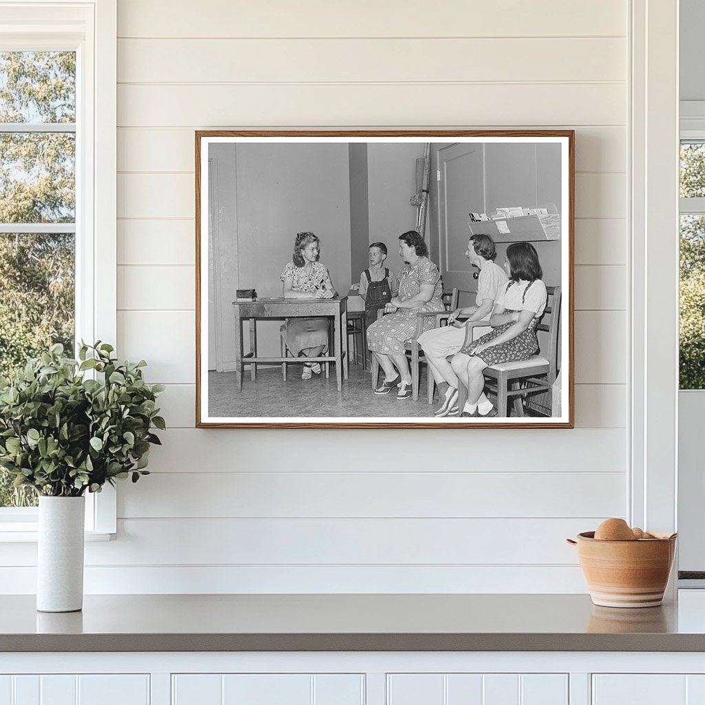 Vintage 1941 Clinic Patients at Idaho Labor Camp