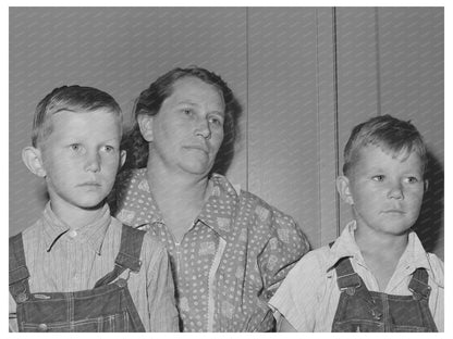 Mother and Children at Farm Labor Camp Caldwell Idaho 1941