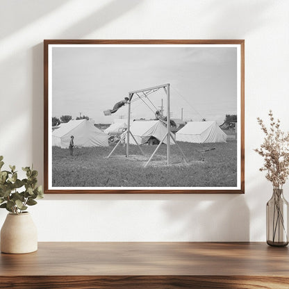 Children Playing at FSA Labor Camp in Nampa Idaho 1941