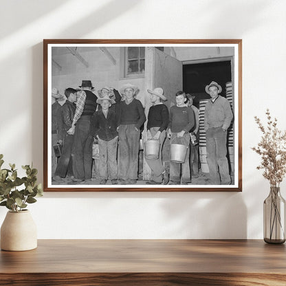 High School Boys Picking Peas Canyon County Idaho 1941