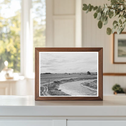 1941 Canyon County Idaho Irrigation Ditch Worker Image