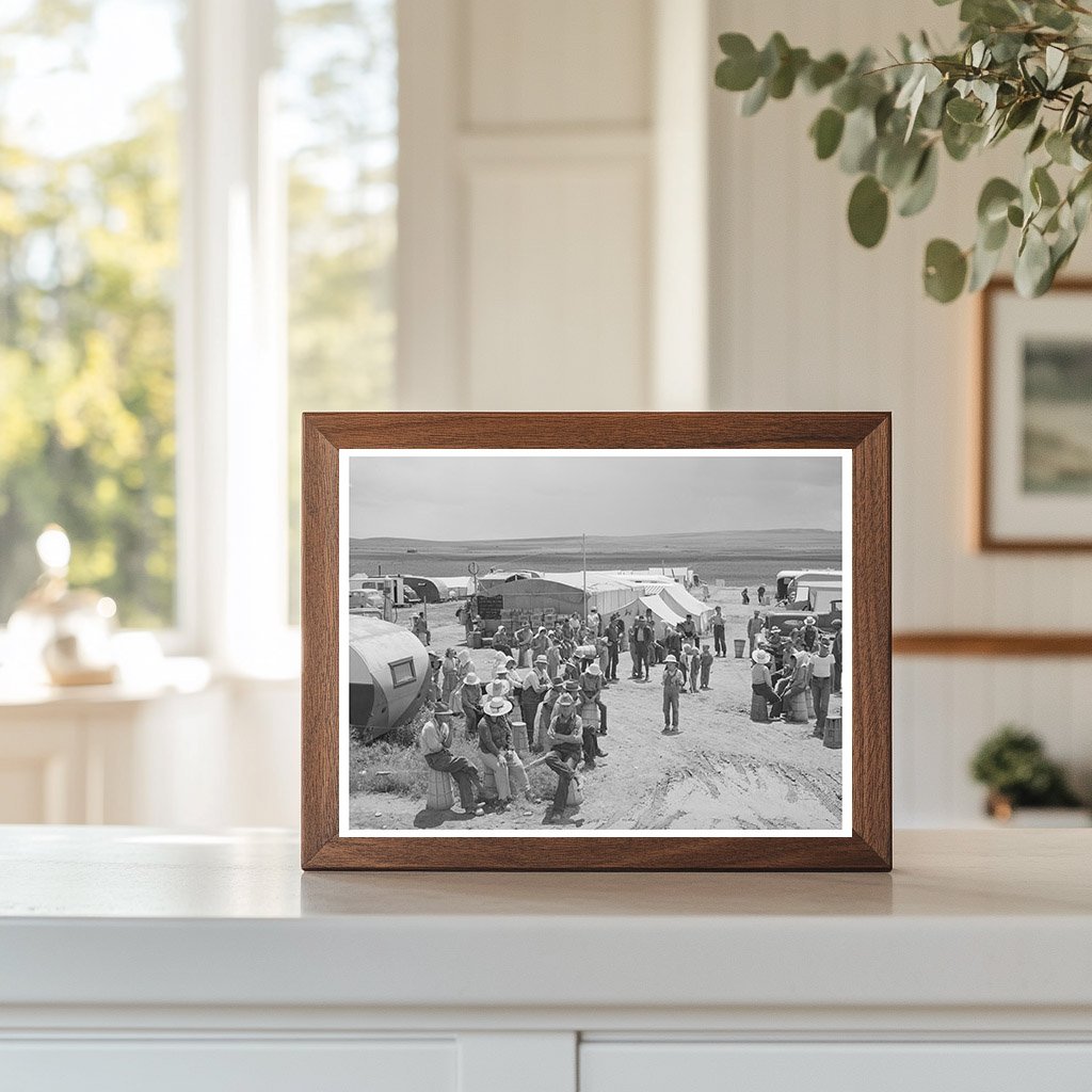 Pea Pickers at Labor Camp Canyon County Idaho June 1941