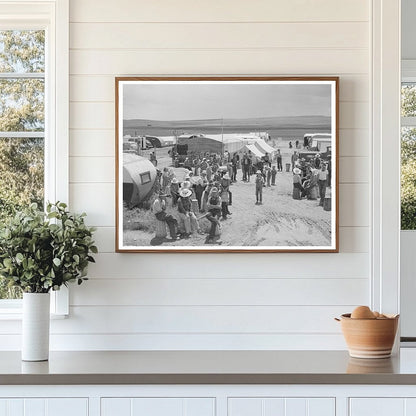 Pea Pickers at Labor Camp Canyon County Idaho June 1941