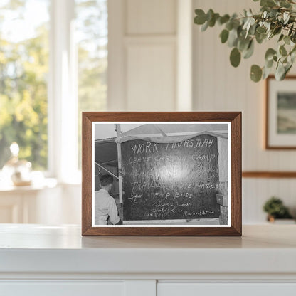 Canyon County Idaho Labor Camp Bulletin Board June 1941