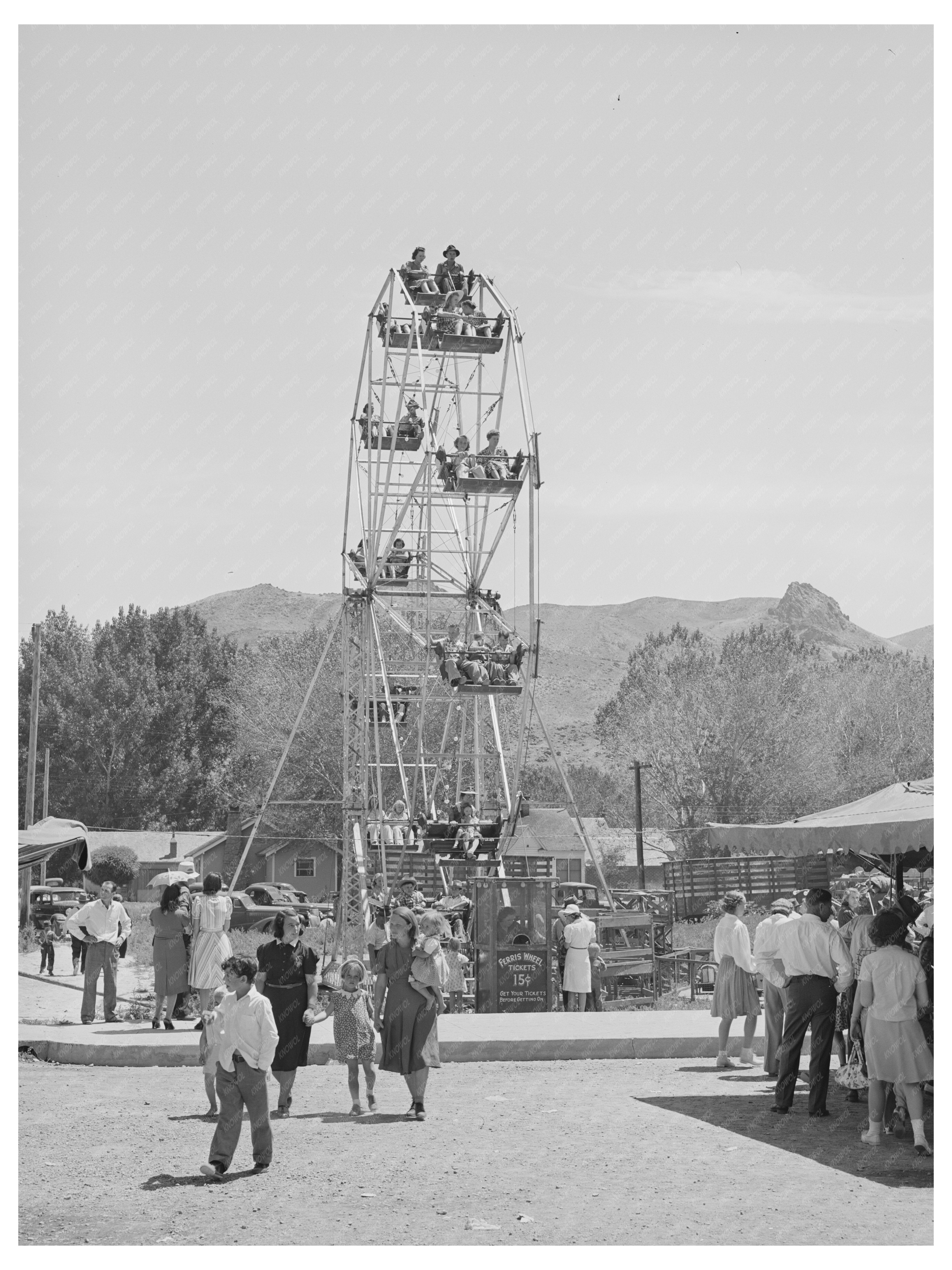 Ferris Wheel at Vale Oregon Carnival July 1941