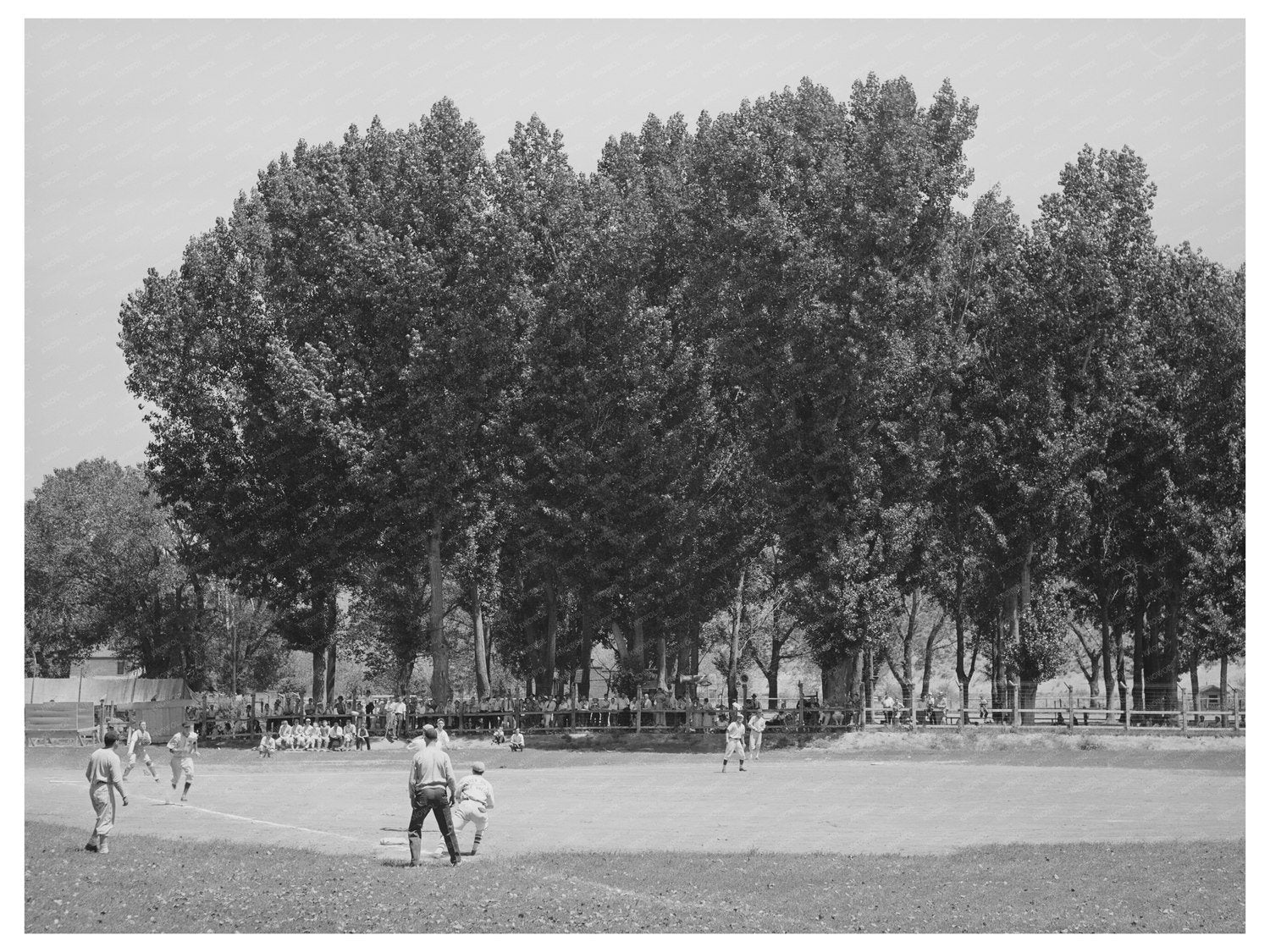Baseball Game at Fourth of July Celebration Vale Oregon 1941