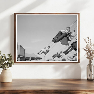 Fourth of July Carnival Ride in Vale Oregon 1941