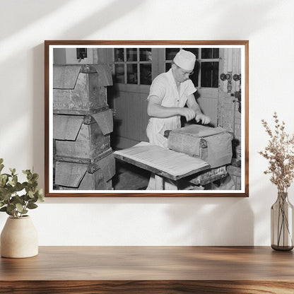 1941 Vintage Photo of Butter Waxing Process in Idaho