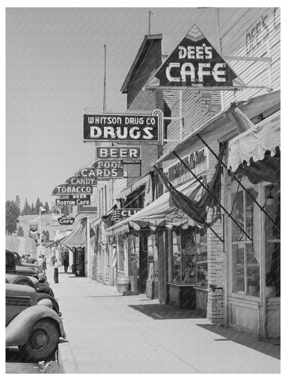 Cascade Idaho Street Scene June 1941 Economic Activities