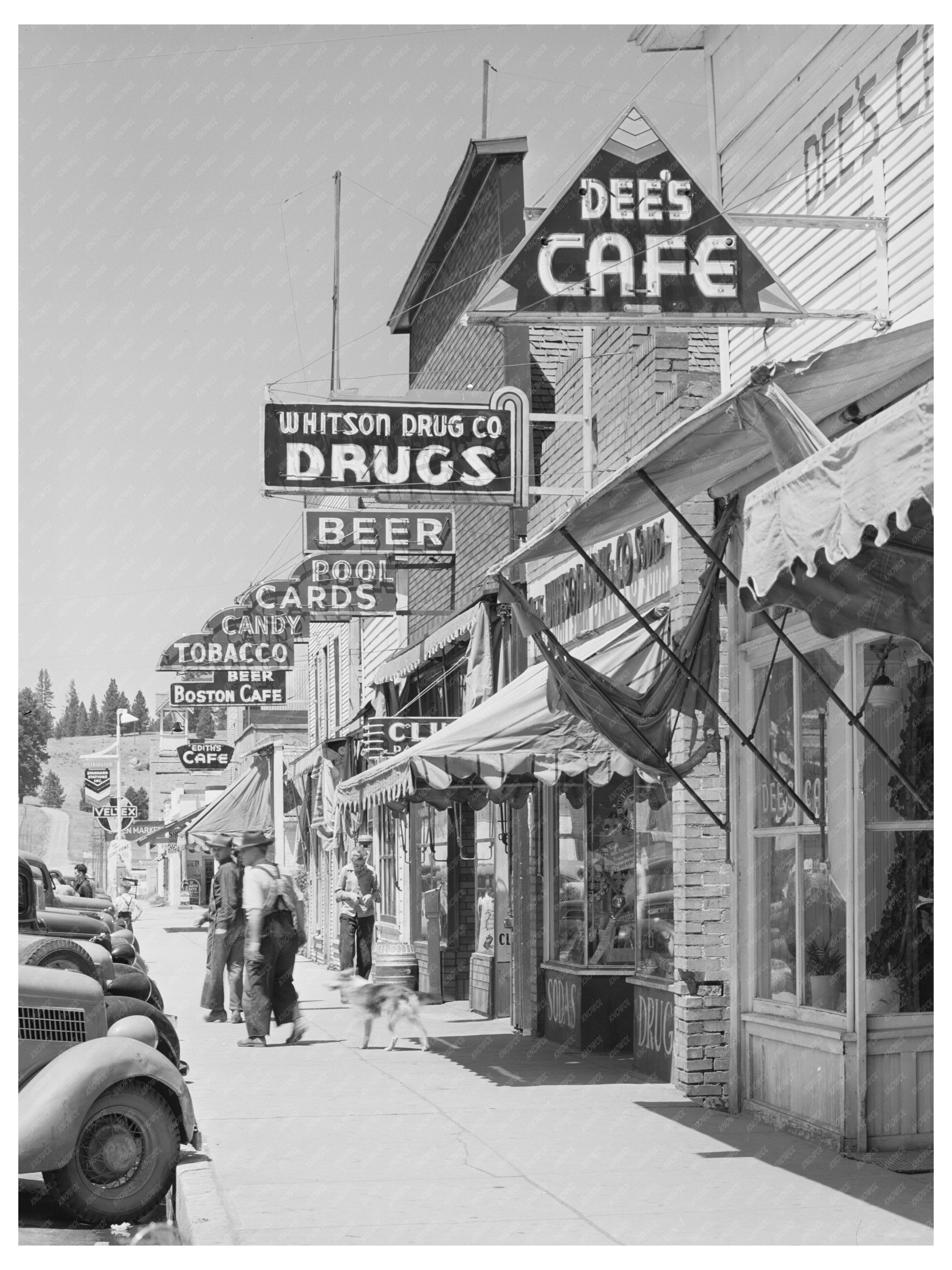 Cascade Idaho Street Scene June 1941 Vintage Photograph