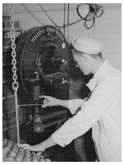 Dairy Measurement Process at Caldwell Creamery June 1941