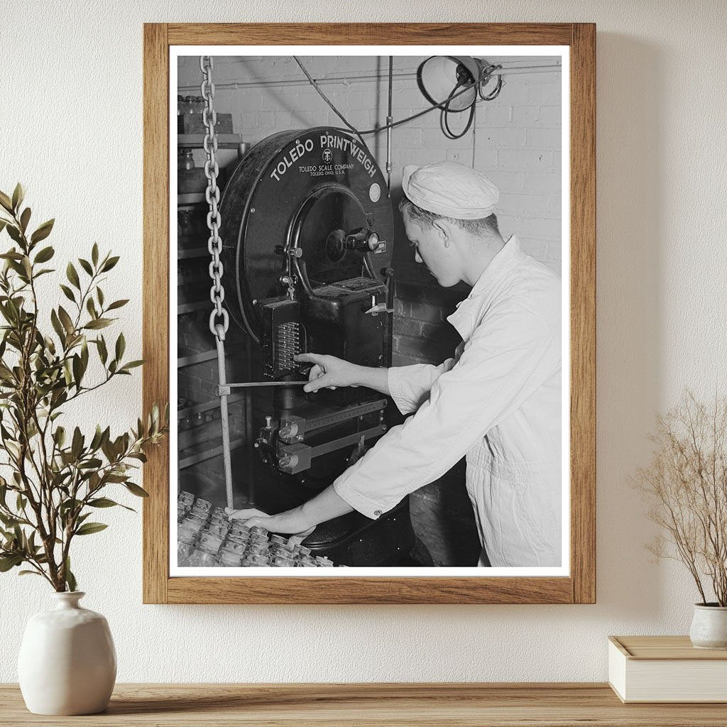 Dairy Measurement Process at Caldwell Creamery June 1941