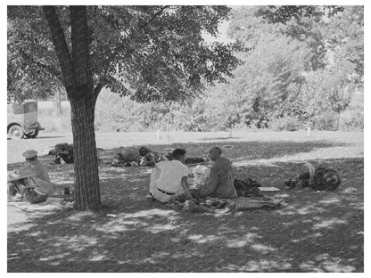 1941 Migratory Farm Labor Camp Picnic in Athena Oregon