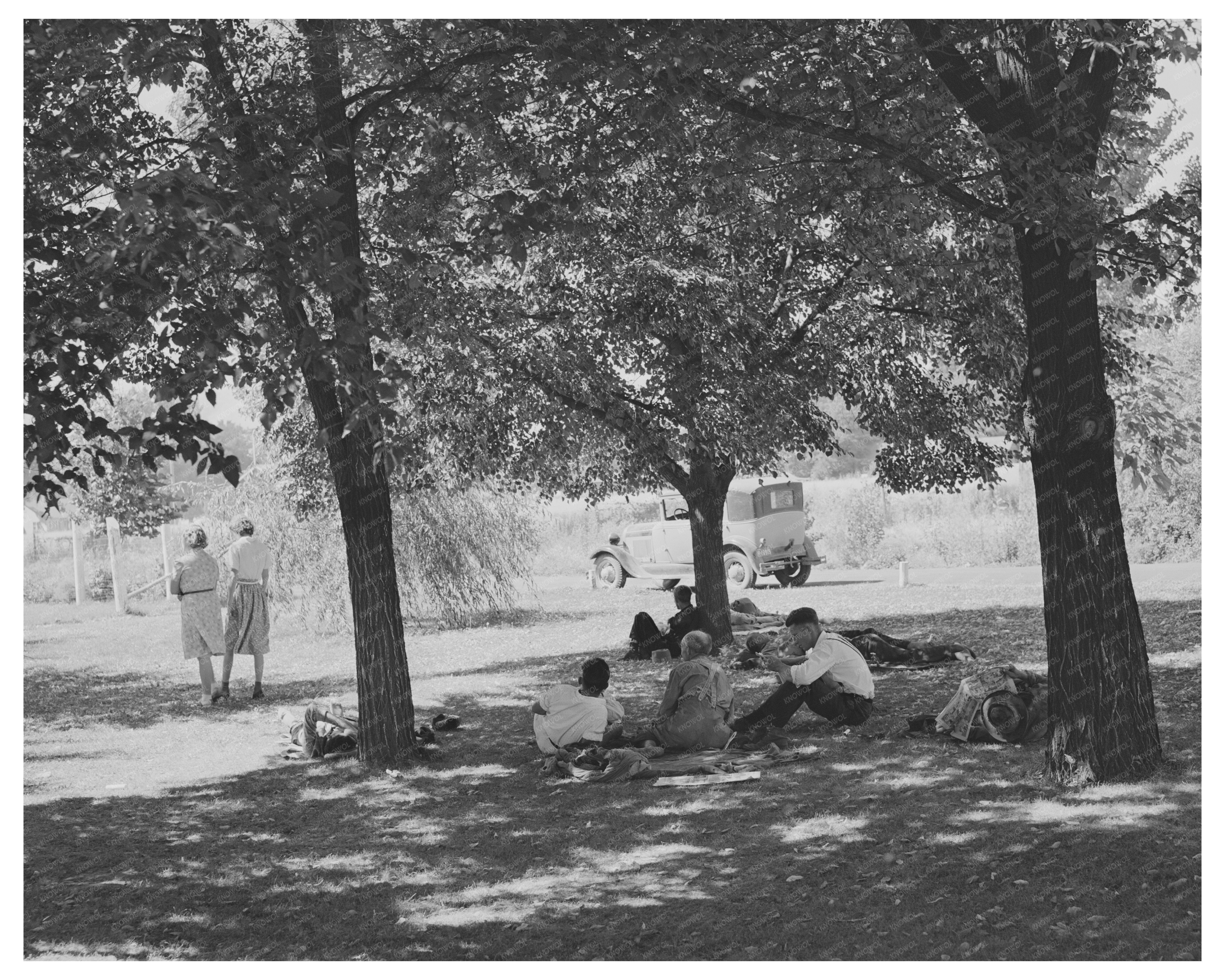 Farm Families Picnic at FSA Labor Camp Oregon 1941