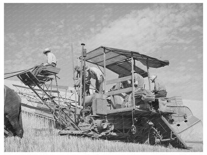 1941 Vintage Photo of Twenty-Mule Team in Walla Walla