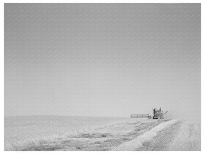 Vintage Tractor Combine Harvesting Wheat Walla Walla 1941