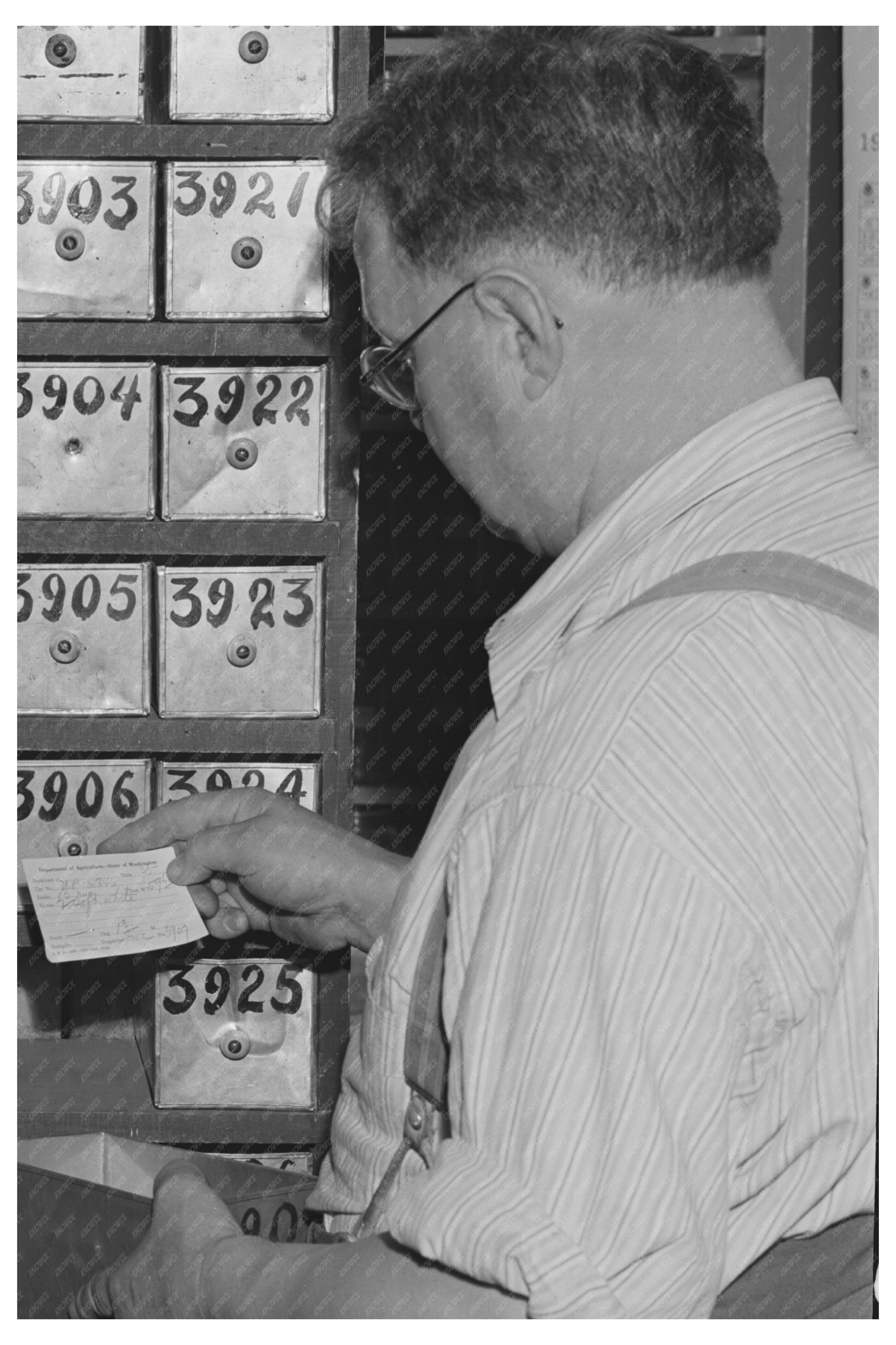 Walla Walla County Grain Inspection July 1941