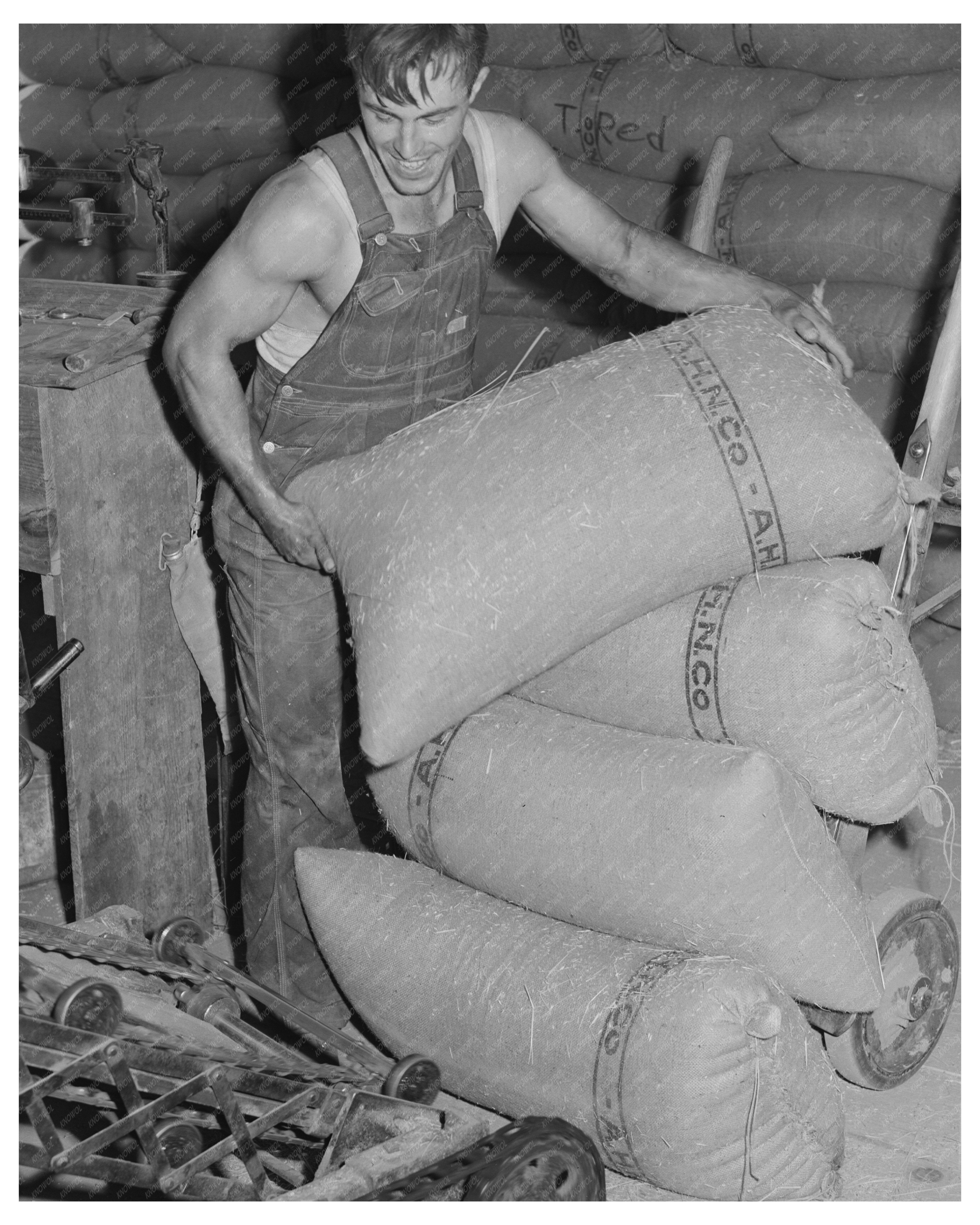 Wheat Storage Warehouse in Touchet Washington July 1941