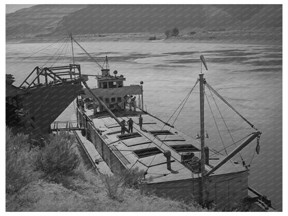 1941 Barge for Bulk Wheat Transport Walla Walla Washington