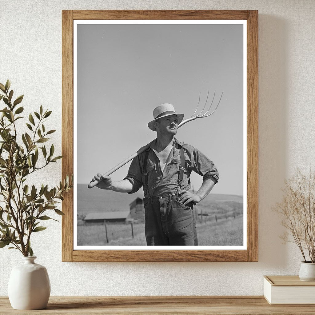 Wheat Farmer Using Horses in Whitman County 1941