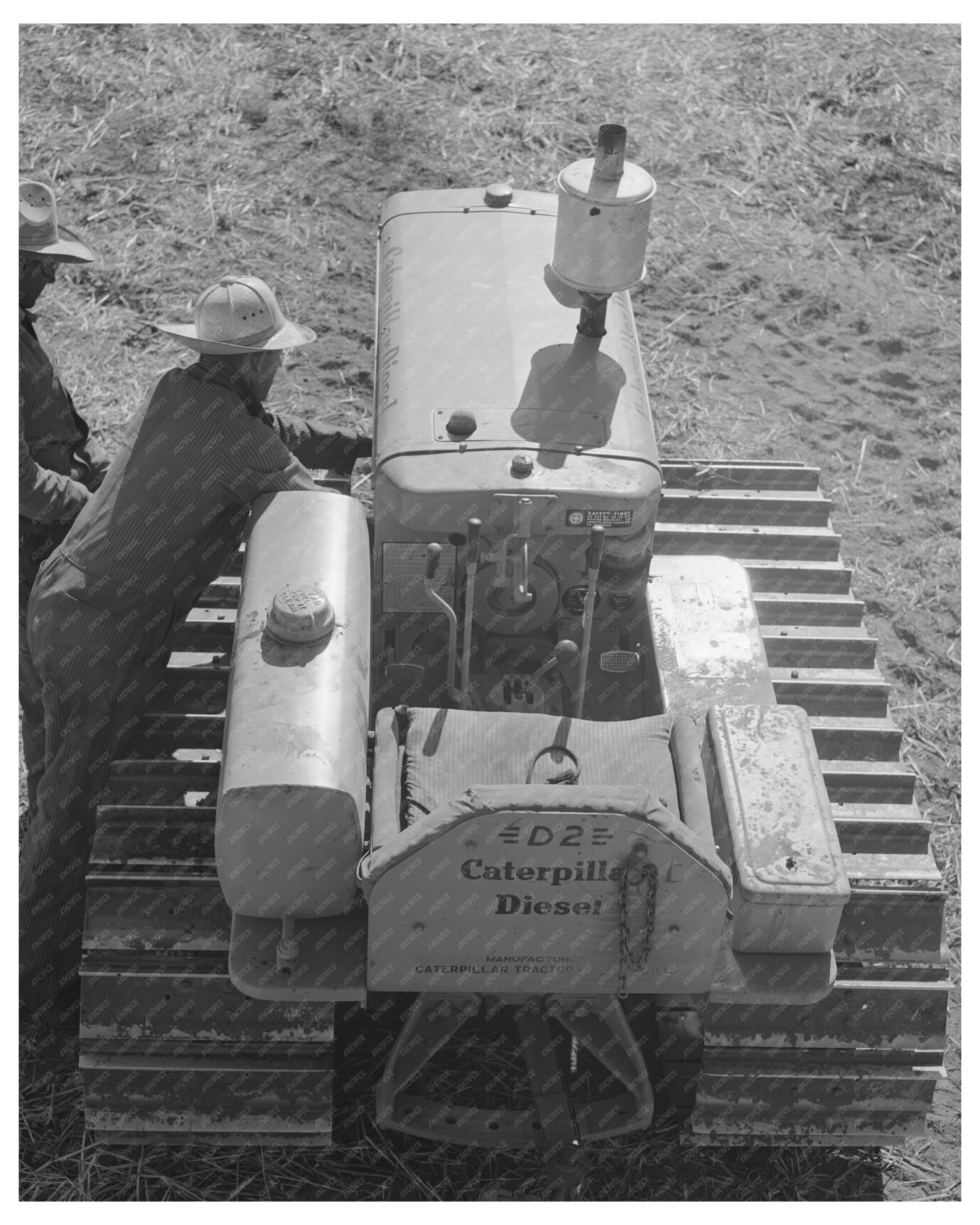 Caterpillar Tractor and Wheat Combine Whitman County 1941