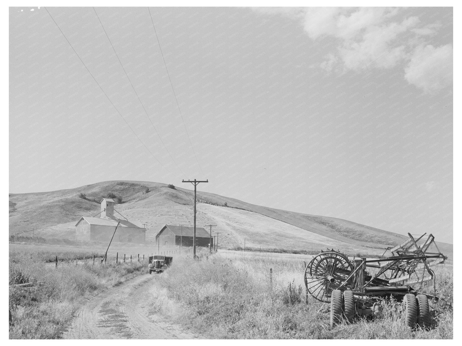 Farm Scene in Walla Walla County Washington 1941