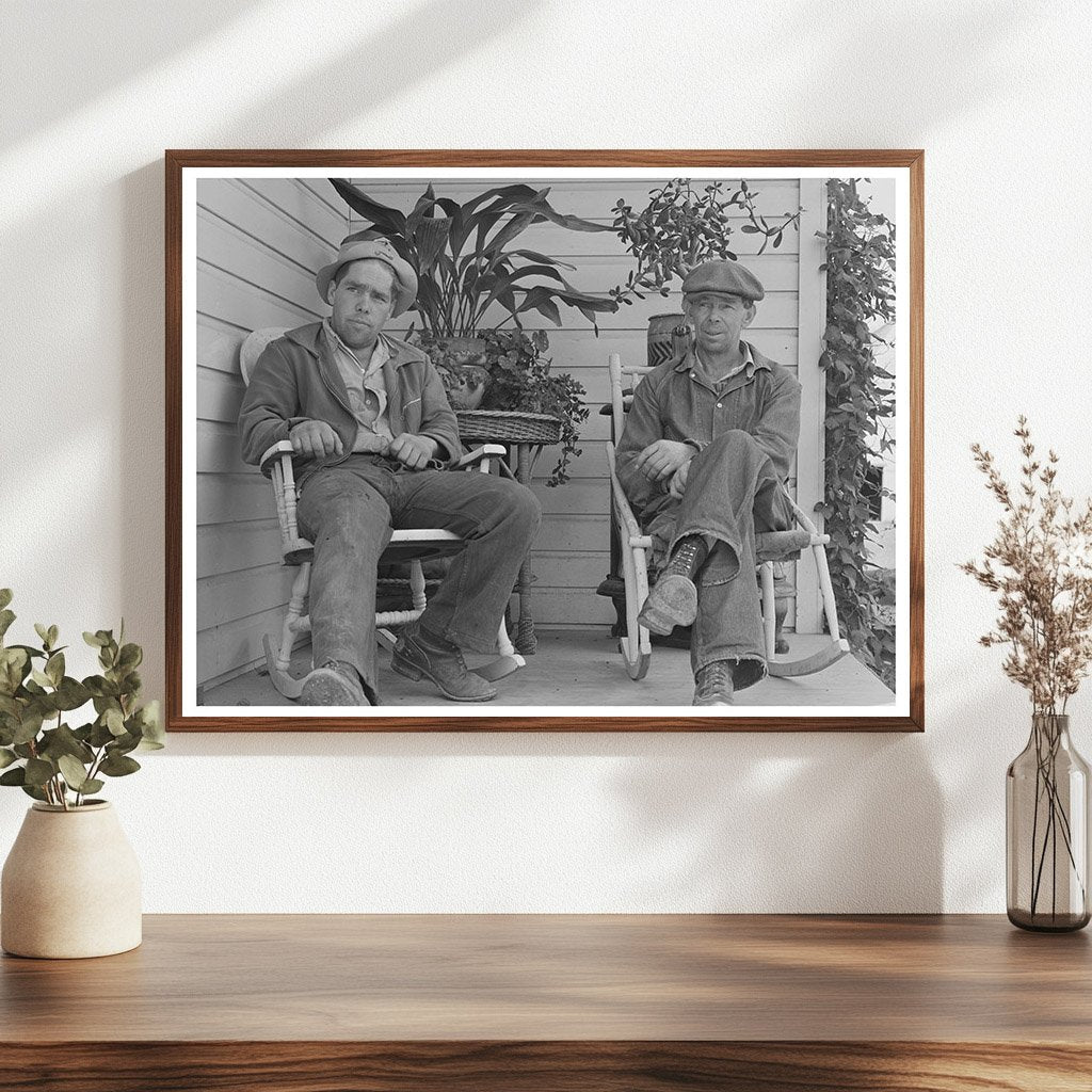 Farmer and Son Working in Boundary County Idaho 1941