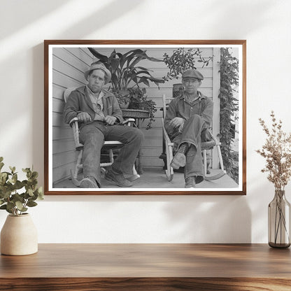 Farmer and Son Working in Boundary County Idaho 1941