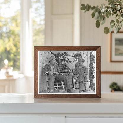 Farmer and Son at Boundary Farms Idaho 1941