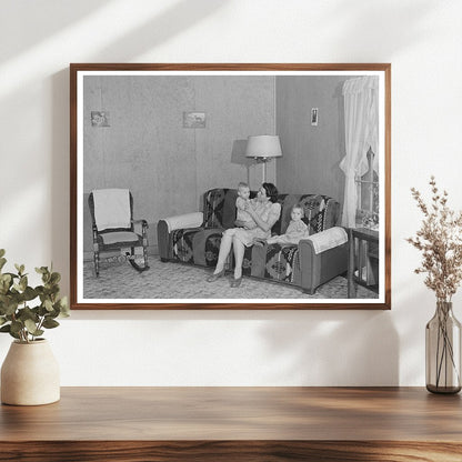 1941 Vintage Farm Family Living Room in Idaho