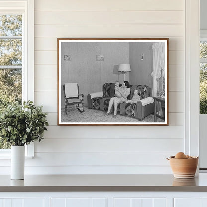 1941 Vintage Farm Family Living Room in Idaho