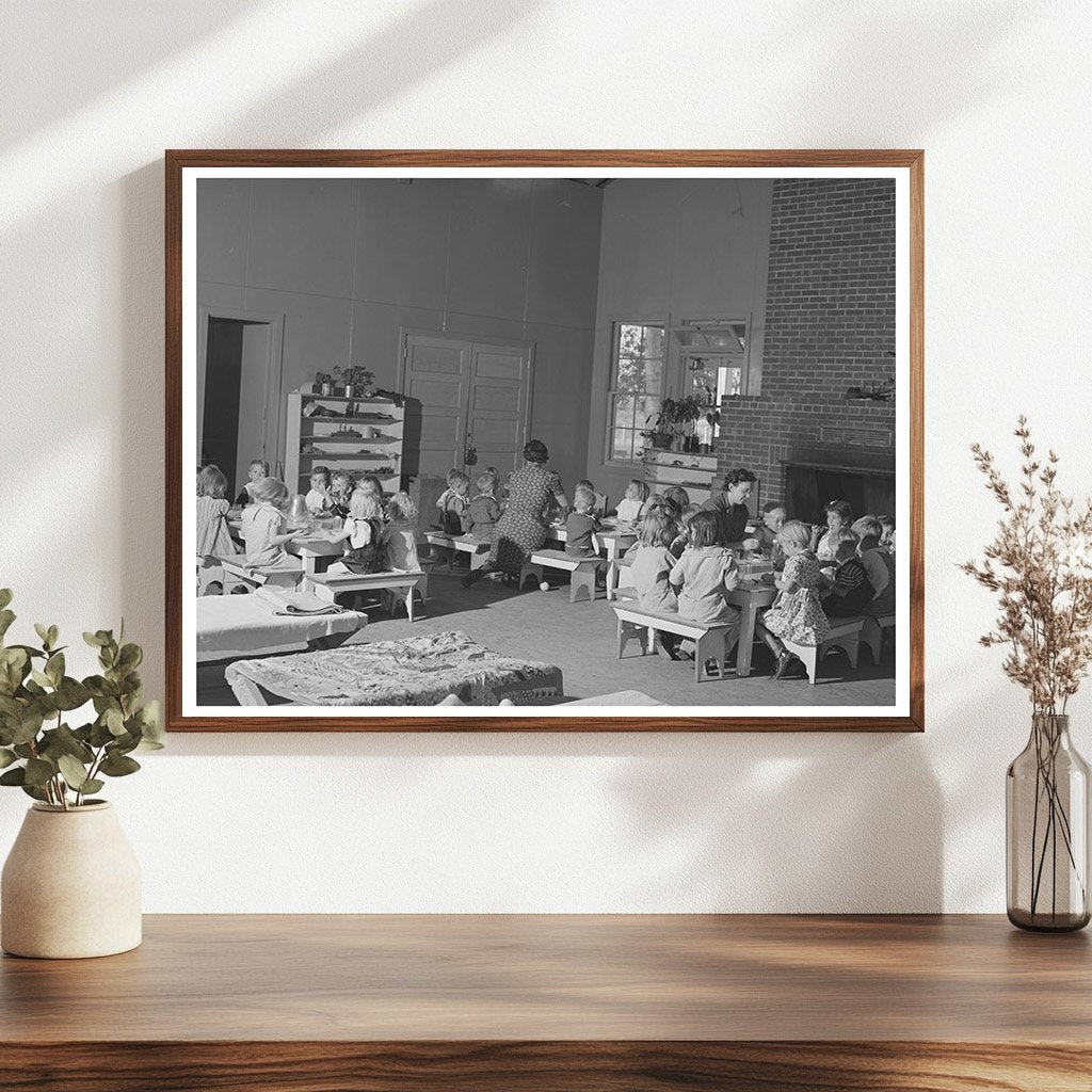 1941 Nursery School Lunch at Yakima Labor Camp