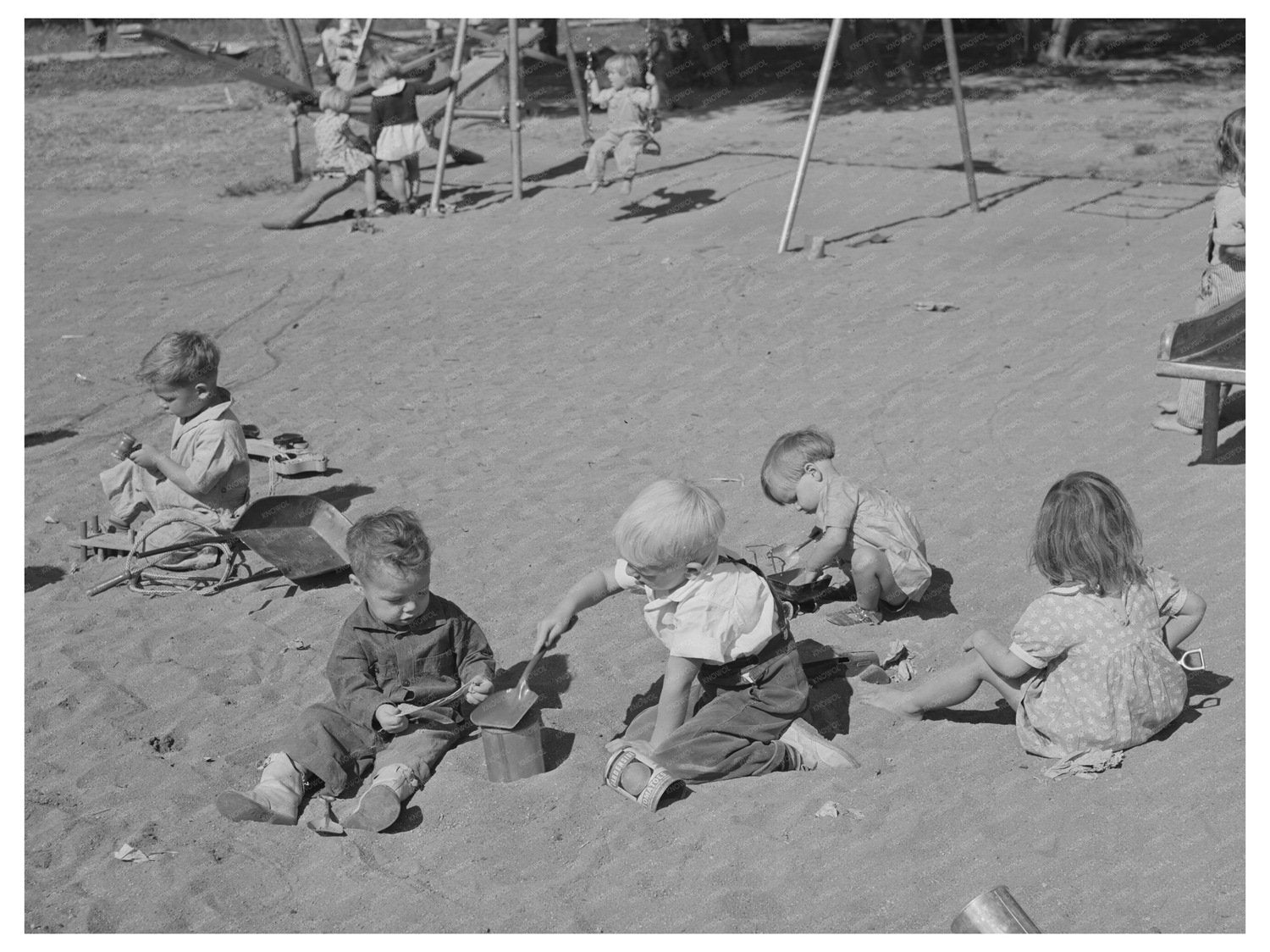 Children at Yakima Nursery School in Farm Labor Camp 1941