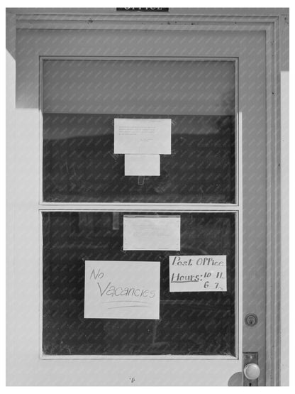 No Vacancies Sign at Yakima Labor Camp 1941