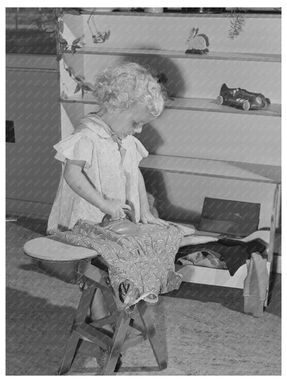 Young Girl at Nursery School Yakima Washington 1941