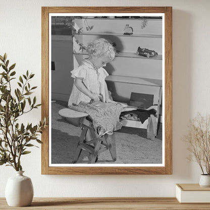 Young Girl at Nursery School Yakima Washington 1941