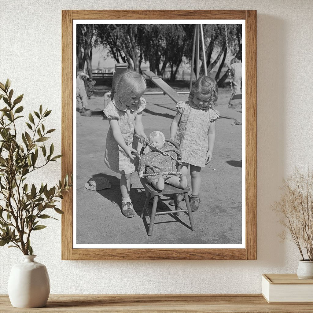 Children Playing at Nursery School Yakima Washington 1941