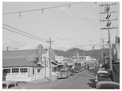 Seaside Oregon Beach Street Vintage Photo September 1941