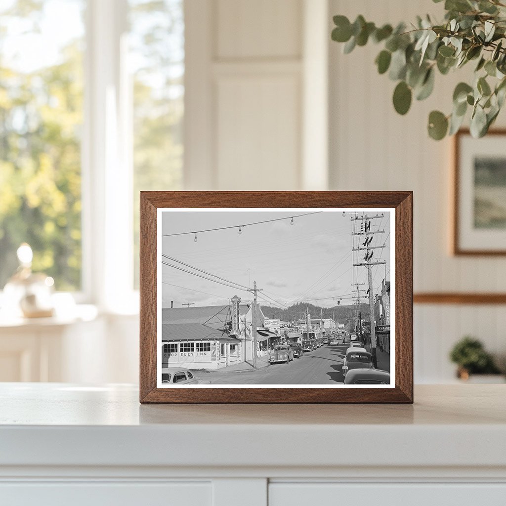 Seaside Oregon Beach Street Vintage Photo September 1941