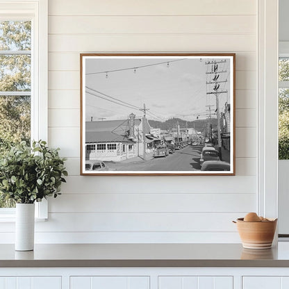 Seaside Oregon Beach Street Vintage Photo September 1941
