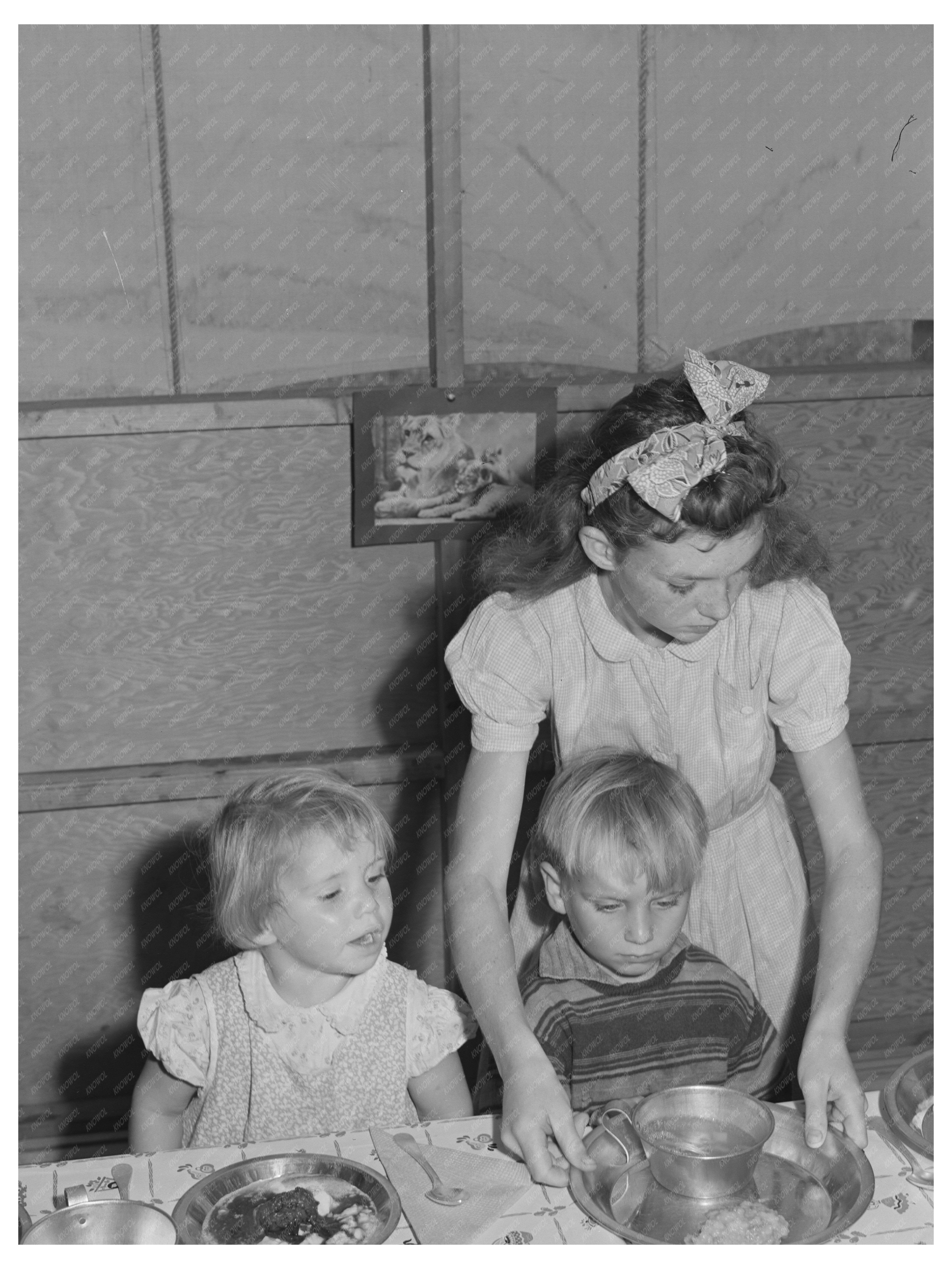 Lunchtime at Nursery School for Migratory Workers 1941