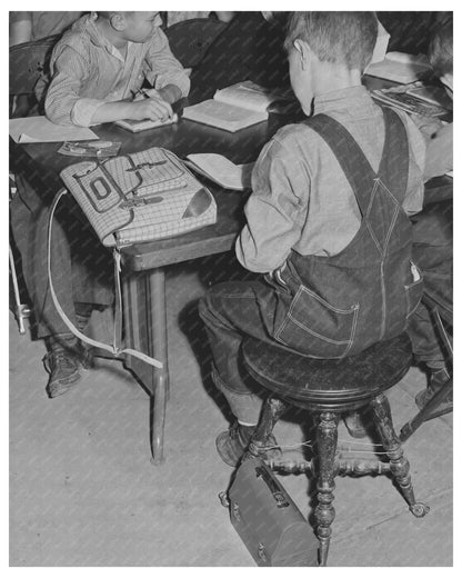 Children Schooling in Church Basement Hermiston Oregon 1941