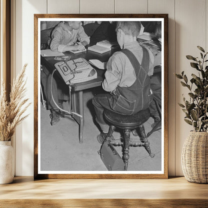 Children Schooling in Church Basement Hermiston Oregon 1941