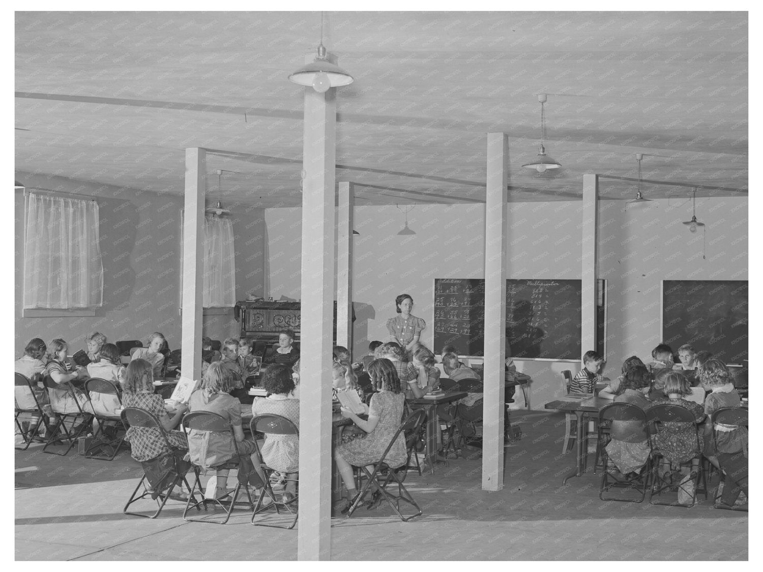 1941 Classroom in Church Basement Hermiston Oregon