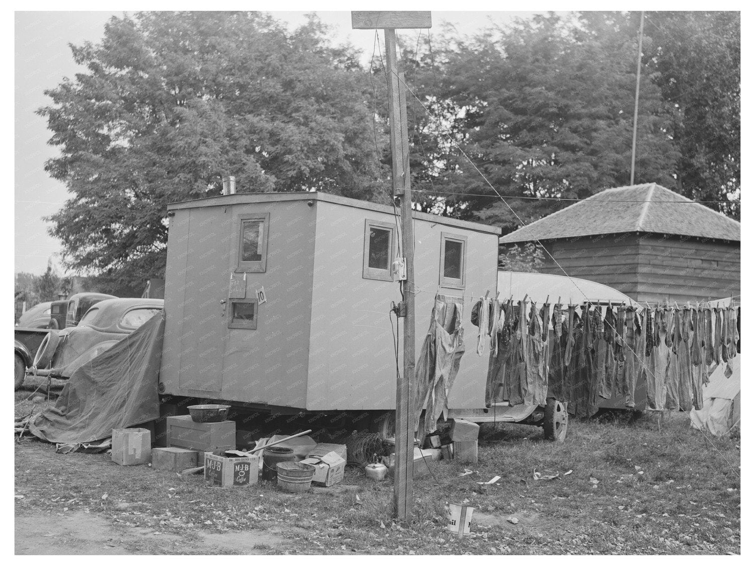 1941 Trailer Camps in Hermiston Oregon for Workmen