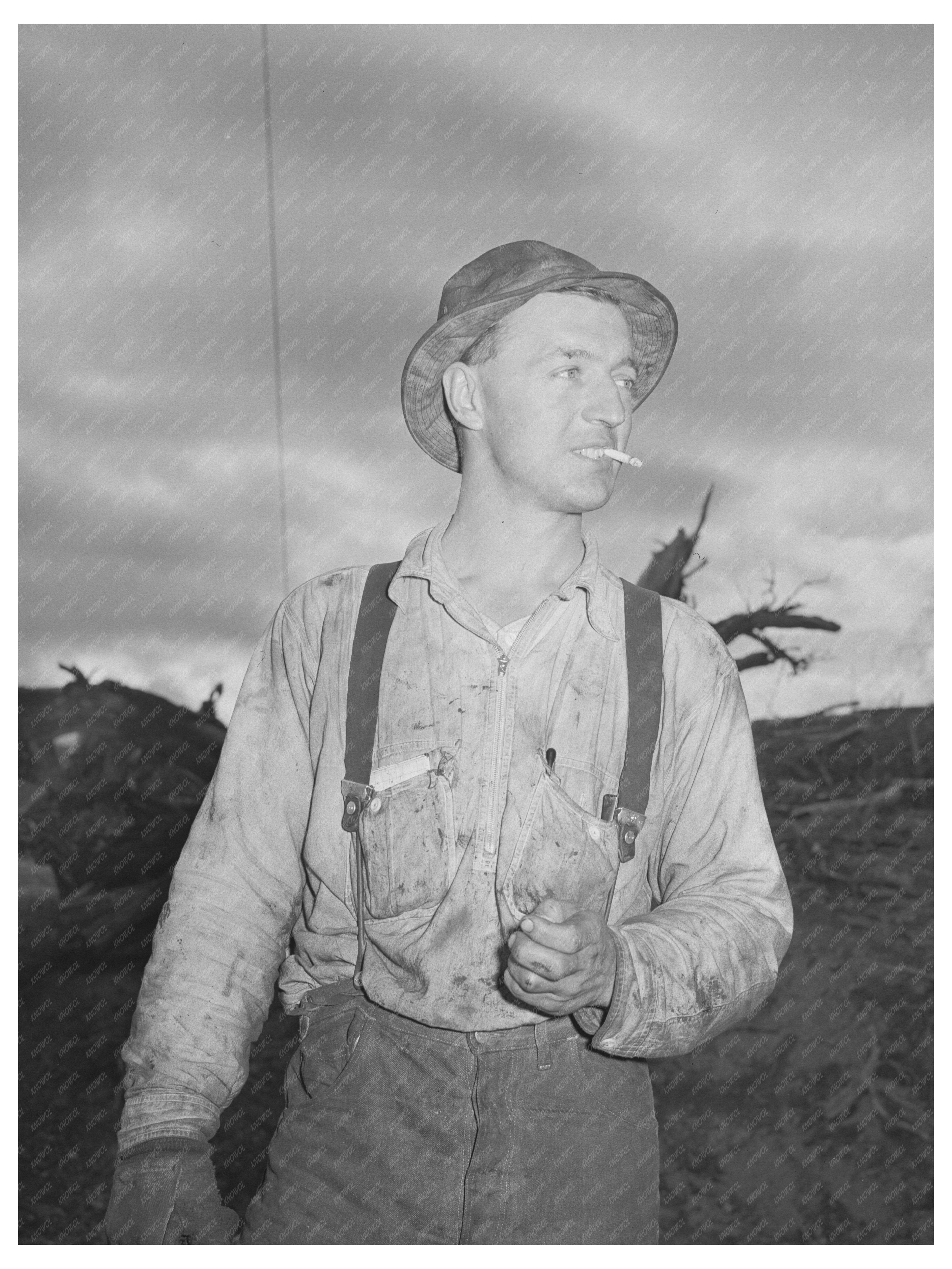 Lumberjack at Long Bell Lumber Company 1941